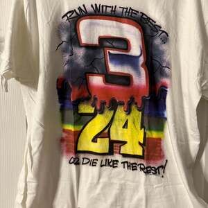Vintage 1995 Dale Earnhardt Jeff Gordon Airbrushed NASCAR T Shirt